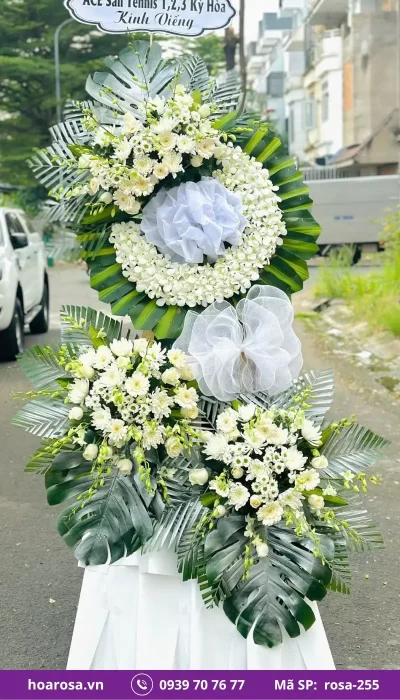 Hoa chia buồn rosa-255