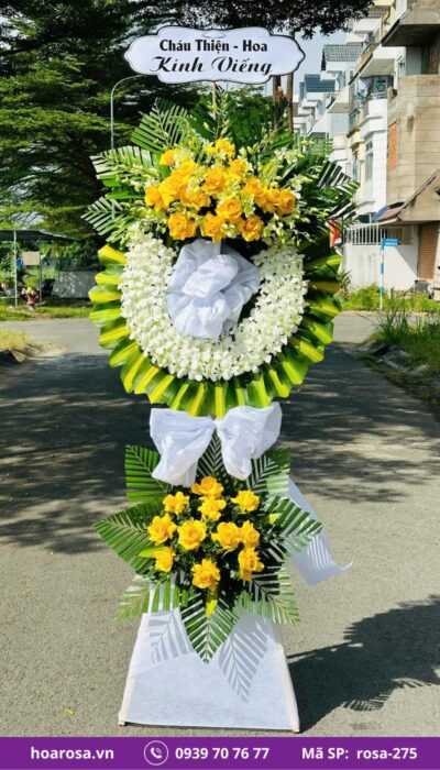 Hoa chia buồn rosa-275