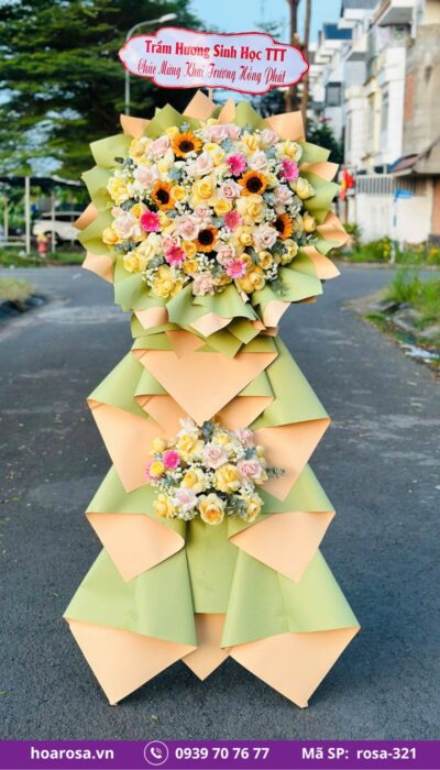 Kệ Hoa Chúc Mừng rosa-321