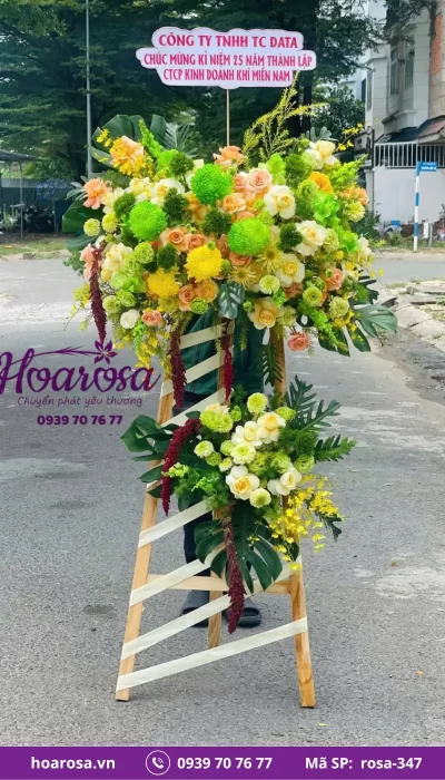 Kệ Hoa Chúc Mừng rosa-347