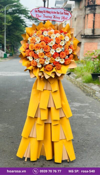 Kệ hoa chúc mừng rosa-540