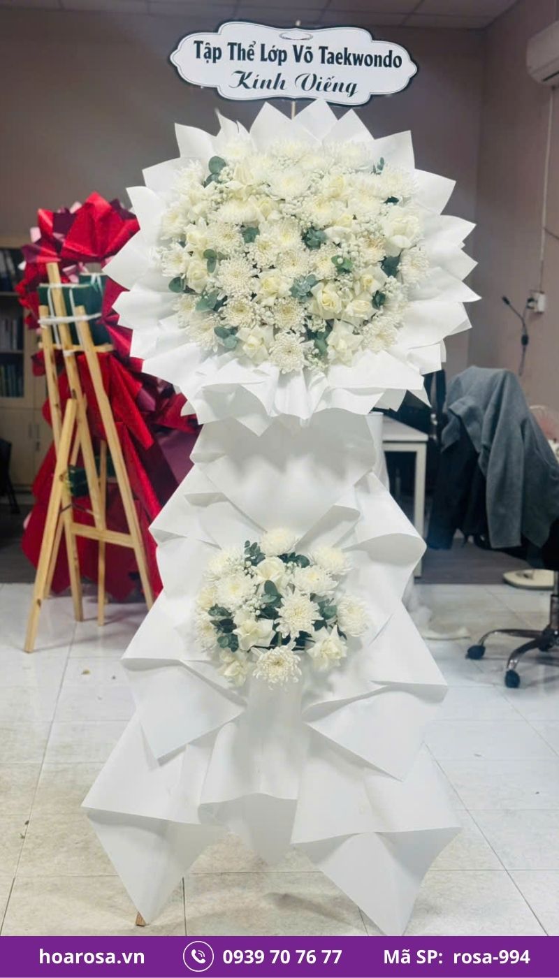 Hoa chia buồn rosa-994