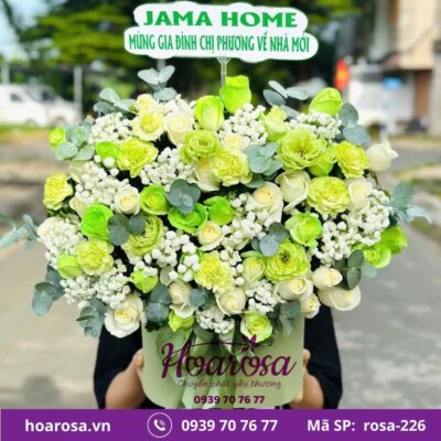 Giỏ hoa rosa-226