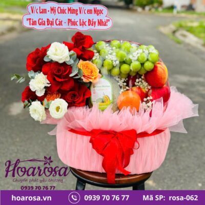 Giỏ trái cây rosa-062