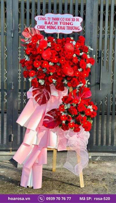 Kệ hoa chúc mừng rosa-520