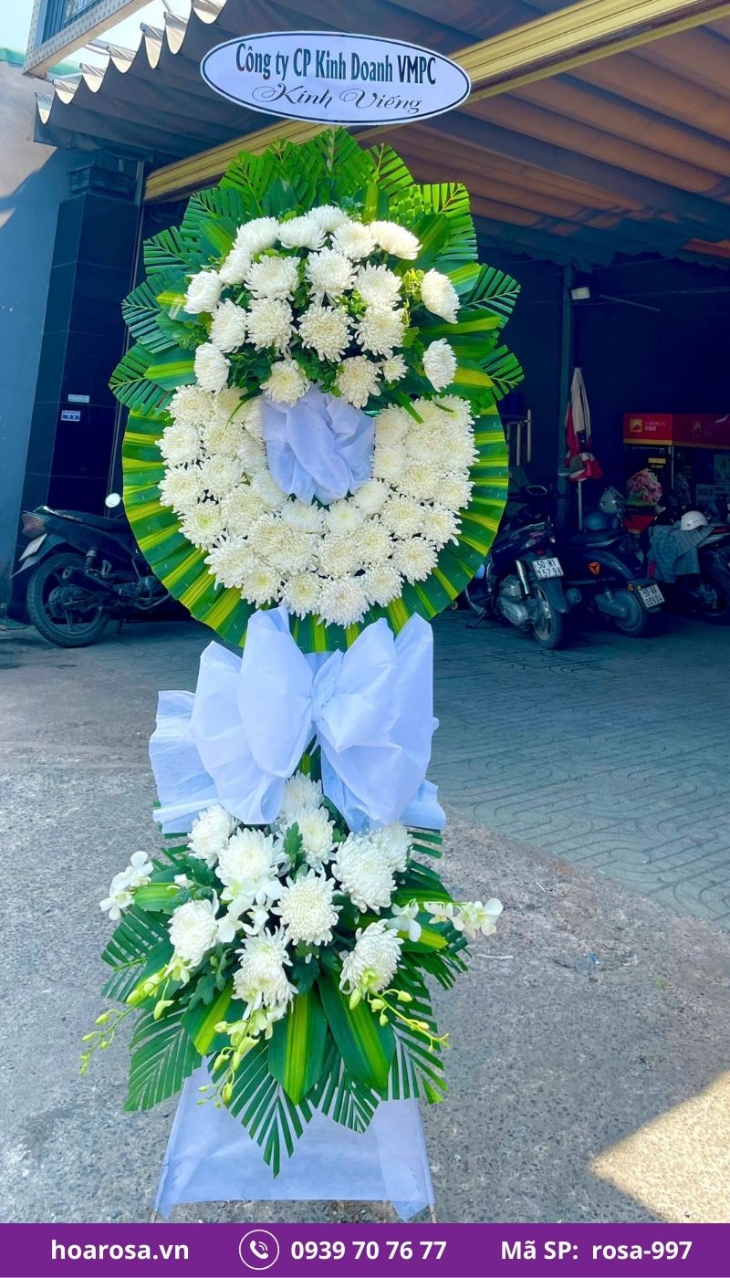 Hoa chia buồn rosa-997