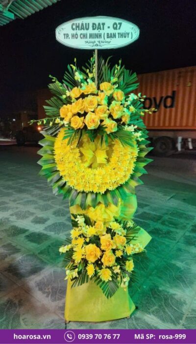 Hoa chia buồn rosa-999