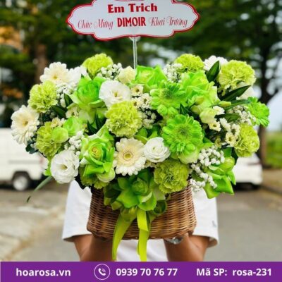 Giỏ hoa rosa-231
