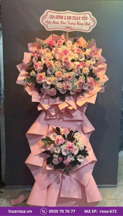Kệ hoa chúc mừng rosa-672
