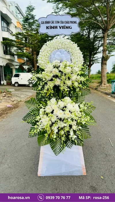 Hoa chia buồn rosa-256