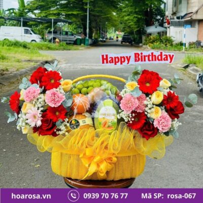 Giỏ trái cây rosa-067