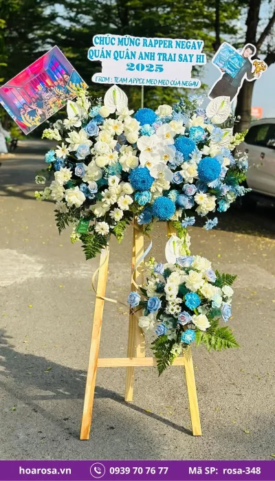 Kệ Hoa Chúc Mừng rosa-348