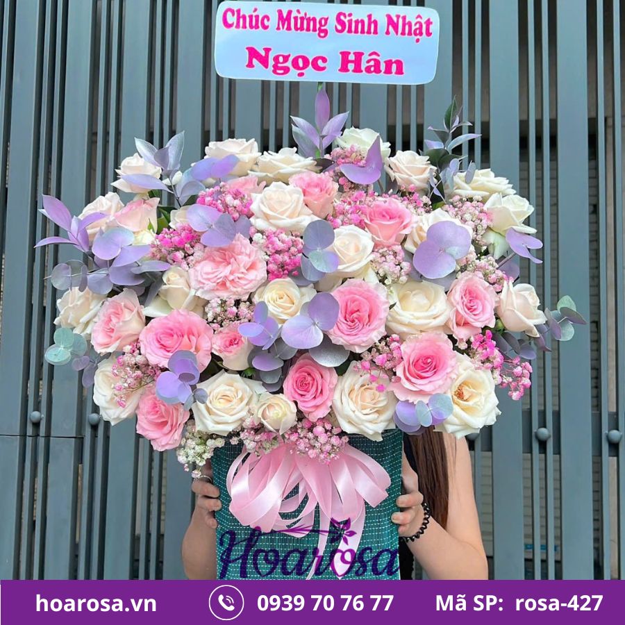 Giỏ hoa rosa-427
