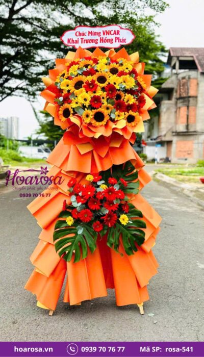 Kệ hoa chúc mừng rosa-541