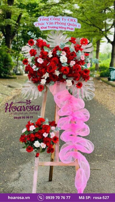 Kệ hoa chúc mừng rosa-527