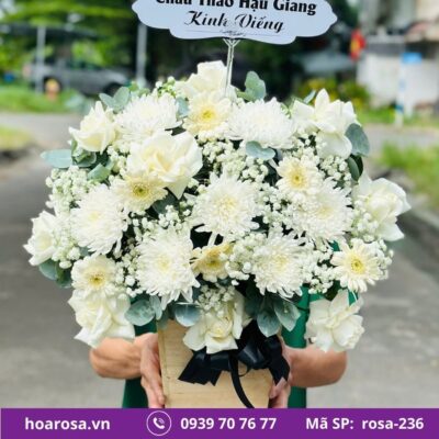 Giỏ hoa rosa-236