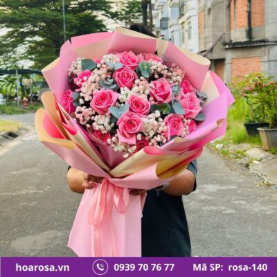 Bó hoa rosa-140