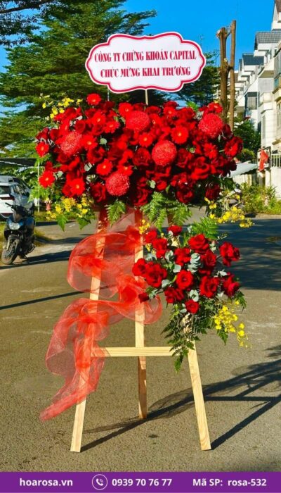 Kệ hoa chúc mừng rosa-532