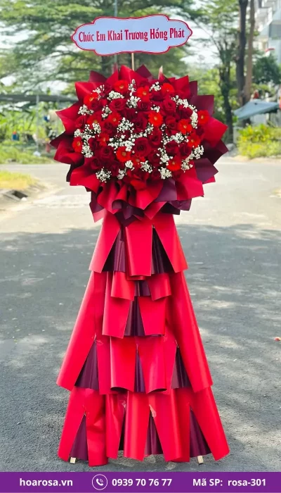 Kệ Hoa Chúc Mừng rosa-301