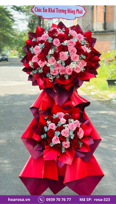 Kệ Hoa Chúc Mừng rosa-323