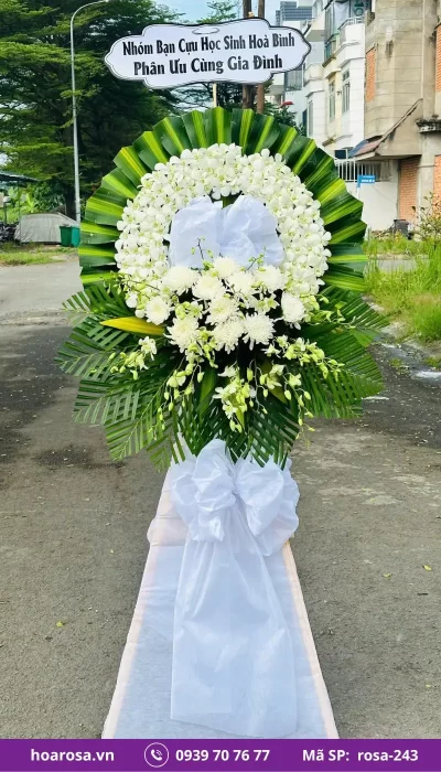 Hoa chia buồn rosa-243