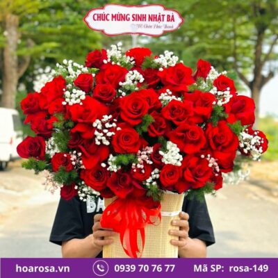 Giỏ hoa rosa-149