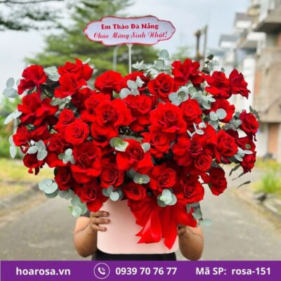Giỏ hoa rosa-151
