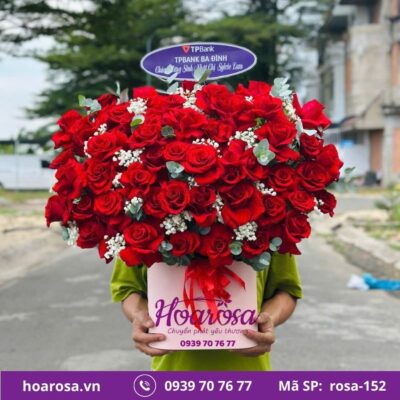Giỏ hoa rosa-152