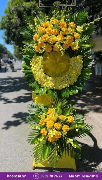 Hoa chia buồn rosa-1018