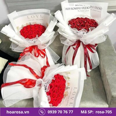 Bó hoa rosa-705
