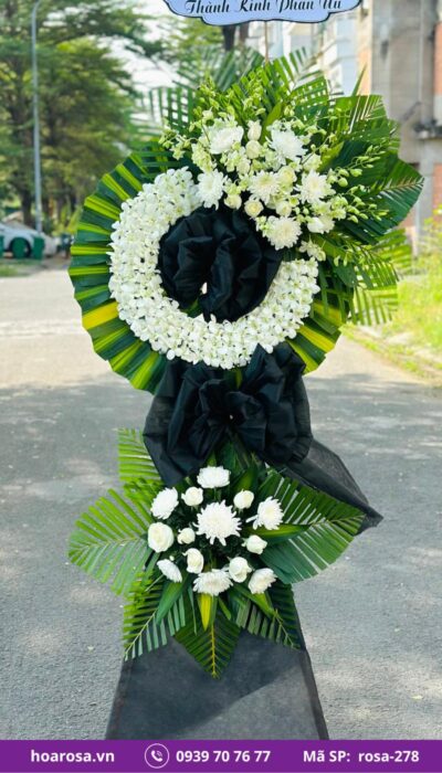 Hoa chia buồn rosa-278