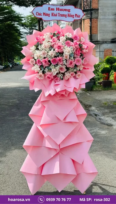 Kệ Hoa Chúc Mừng rosa-302