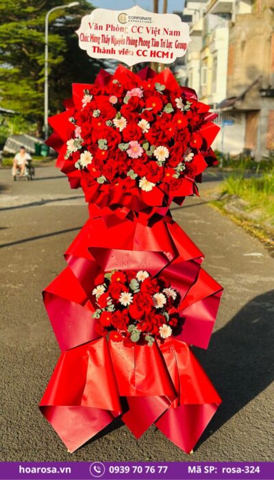Kệ Hoa Chúc Mừng rosa-324