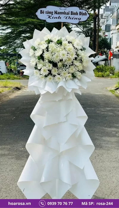 Hoa chia buồn rosa-244