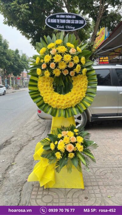 Hoa chia buồn rosa-452