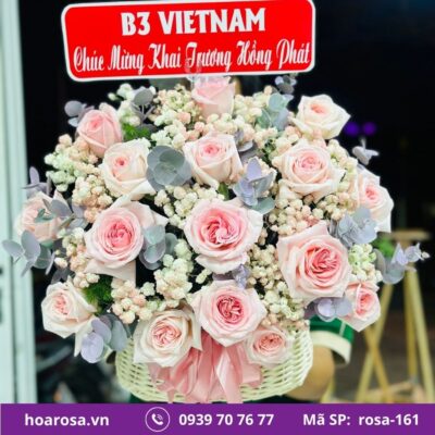 Giỏ hoa rosa-161