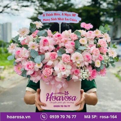 Giỏ hoa rosa-164