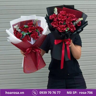 Bó hoa rosa-706