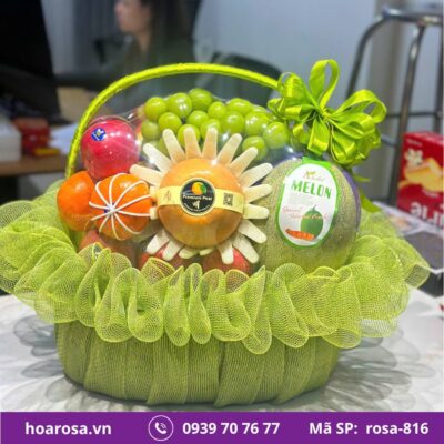 Giỏ trái cây rosa-816