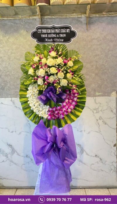 Hoa chia buồn rosa-962