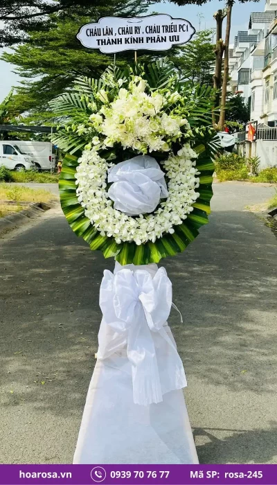 Hoa chia buồn rosa-245