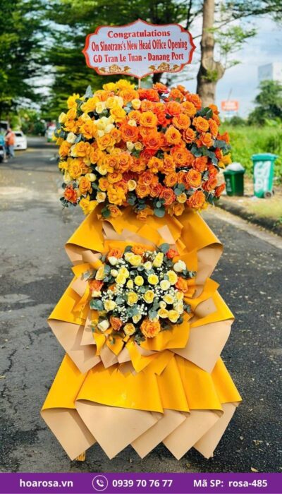 Kệ hoa chúc mừng rosa-485