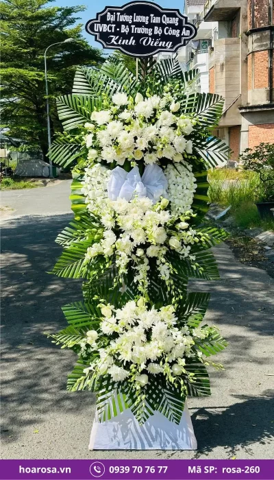 Hoa chia buồn rosa-260