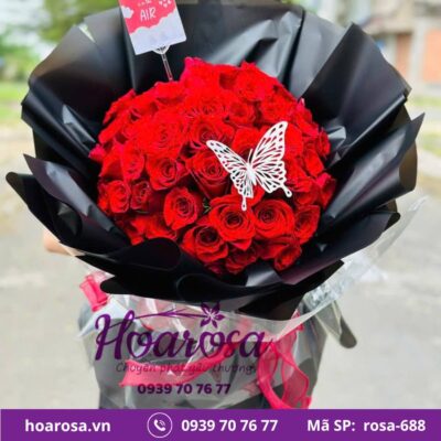 Bó hoa rosa-688