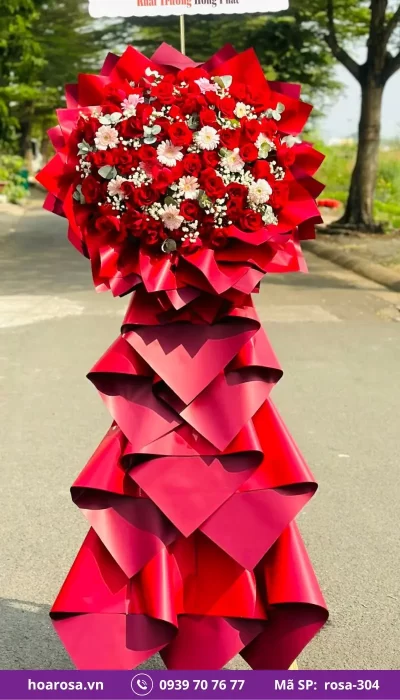 Kệ Hoa Chúc Mừng rosa-304