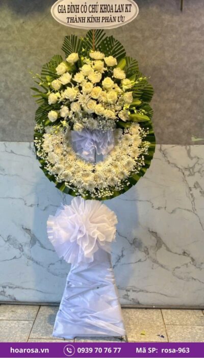 Hoa chia buồn rosa-963