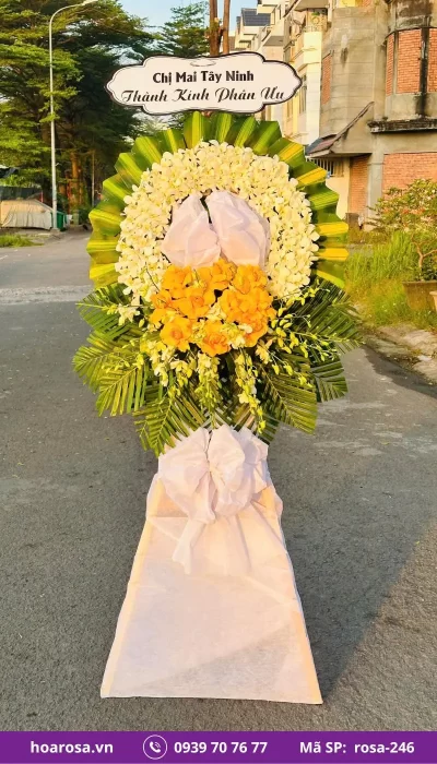 Hoa chia buồn rosa-246