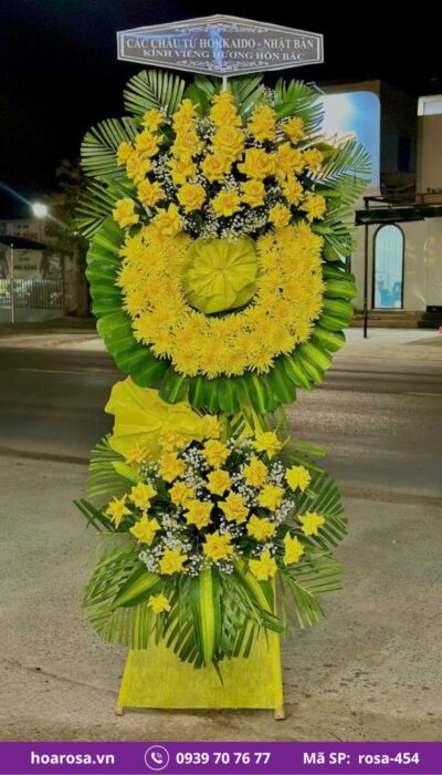 Hoa chia buồn rosa-454