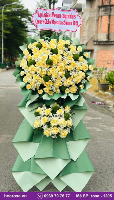 Kệ hoa chúc mừng rosa-1205