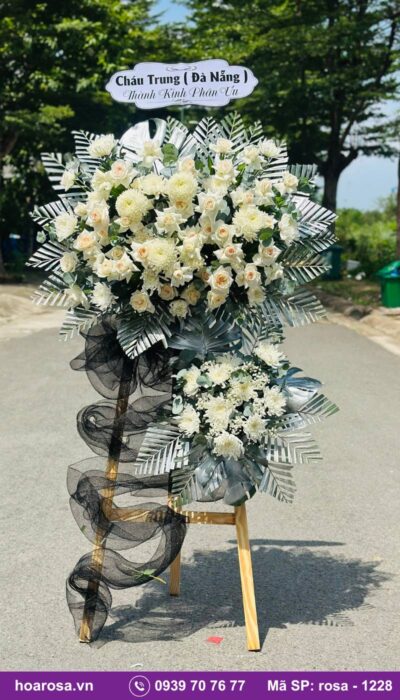Hoa chia buồn rosa-1228